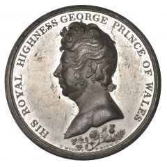 Medal - George III Regency, white metal