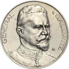 Medal - General Max von Gallwitz and the invasion of Serbia with German troops
