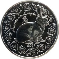 5 Euros La Fontaine - Year of the Rabbit