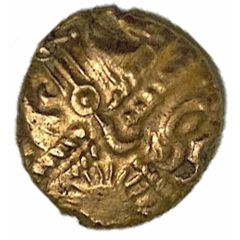 Gold ¼ Stater - Regni Danebury Sun Snake