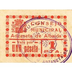 1 Peseta Adzaneta de Albaida