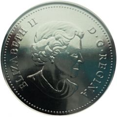 25 Cents - Elizabeth II Pachyrhinosaurus Canadensis