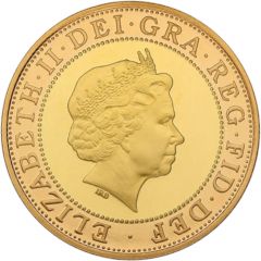 2 Pounds - Elizabeth II Games in Wales, Gold Proof