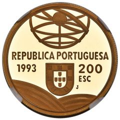 200 Escudos Espingarda, Gold