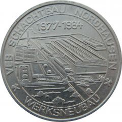 Token - VEB Schachtbau Nordhausen Werksneubau