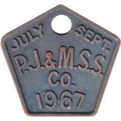Token - Port Jackson & Manly Steamship Co. Ferry Pass