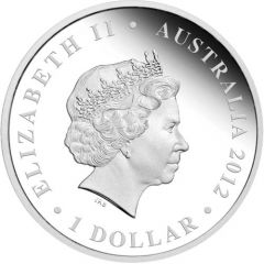 1 Dollar - Elizabeth II 4th Portrait - Diamond Jubilee QE II - Silver Proof
