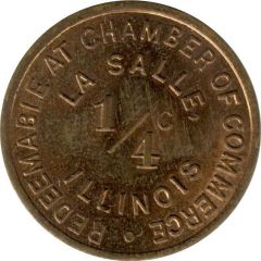1/4 Cent - La Salle Chamber of Commerce La Salle, Illinois
