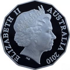 50 Cents - Elizabeth II 4th Portrait - Australia Day - Silver Proof