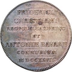 ⅔ Thaler - Frederick August II Marriage