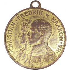 Medal - 17. Mai 1914 Christian Frederik and Haakon VII