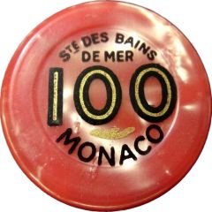 100 francs - Casino de Monte-Carlo