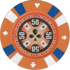 Poker Chip Suited, 2 Stripe - 50