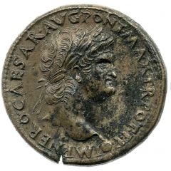 Sestertius - Nero ROMA S C, Roma and Victory