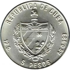 5 Pesos Soccer World Championship - Mexico 86