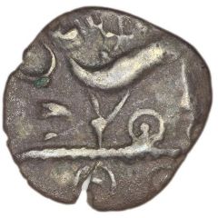 Silver 1/2 Unit Decorated Boar Left
