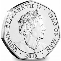 50 Pence - Elizabeth II Second to the Right, colourised