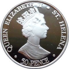 50 Pence - Elizabeth II Coronation implements