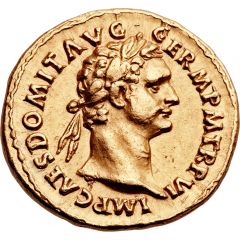 Aureus - Domitian IMP XIIII COS XIII CENS P P P, Minerva