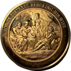 Medal - Thomason Medallic Bible Job in Distress