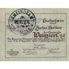10 Heller Weinzierl bei Wieselburg