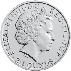 2 Pounds - Elizabeth II Year of the Horse, 1 oz Fine Silver