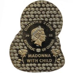 2 Cedis Madonna with Child