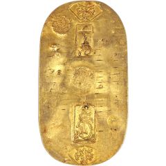 1 Ryō `Hōei Koban` Reverse 乾 KEN