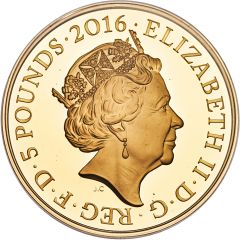 5 Pounds - Elizabeth II Army, Gold Proof