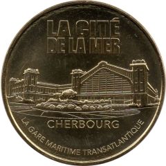 Monnaie de Paris Tourist Token - Cherbourg La Cité de la Mer - La gare maritime transatlantique