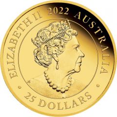 25 Dollars - Elizabeth II 6th Portrait - Australian Sovereign, Queen Elizabeth II Platinum Jubilee