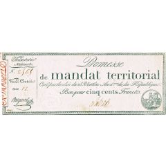 500 Francs Mandat Territorial