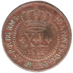 40 Réis - João, Prince Regent 2 Vinténs