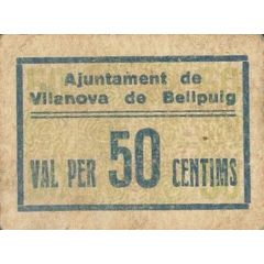 50 Céntimos Vilanova de Bellpuig