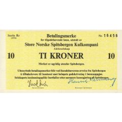 10 Kroner Great Norwegian Spitsbergen Coal Company