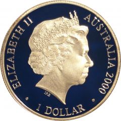 1 Dollar - Elizabeth II 4th Portrait - 2000 Paralympic Celebration Coin