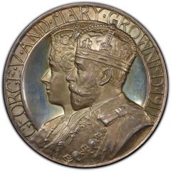 Medal - George V Coronation, Pinches, silver, 39mm