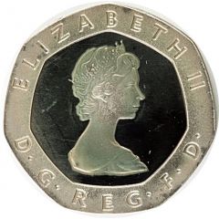 20 Pence - Elizabeth II 2nd portrait, Silver Piedfort
