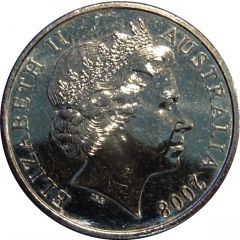 20 Cents - Elizabeth II 4th Portrait - Year of Planet Earth