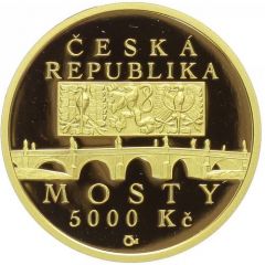 5000 Korun Baroque Bridge in Náměšť nad Oslavou