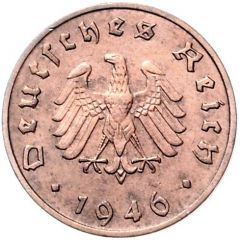 10 Reichspfennig Allied Occupation - Pattern