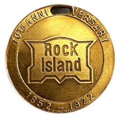 Medal - 70th Anniversary Rock Island Rock Island, Illinois