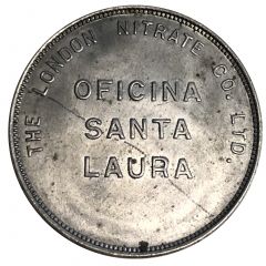 2 Peso - London Nitrate Co. Santa Laura, Tarapacá Region