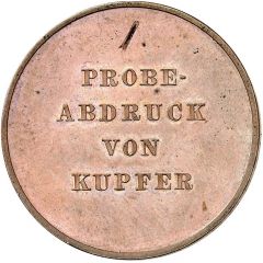 1 Thaler - Leopold Frederick Reunification, Copper Pattern strike