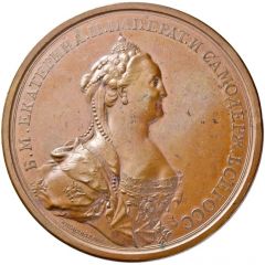 Medal - Catherine II Coronation, bronze