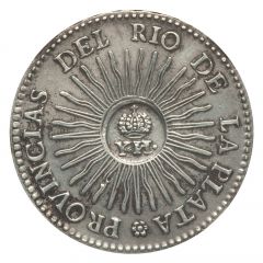 8 Reales - Isabella II Countermark on La Rioja 8 Reales