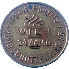 Token - Ing F K Markovits Vienna