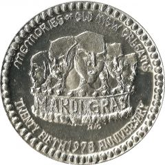 Mardi Gras Token - Krewe of Neophermenos Memories of Old New Orleans, New Orleans, Louisiana