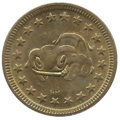 Token - Non Refundable - No Cash Value Cartoon Car