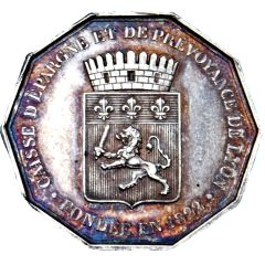 Token - Savings bank of Lyon, founded in 1822